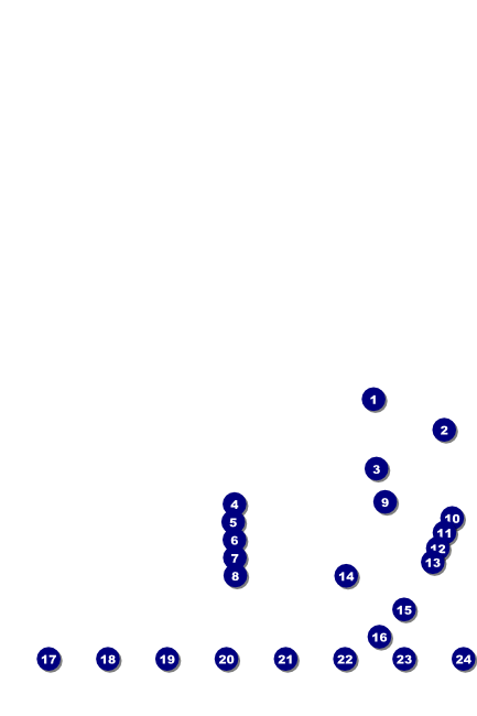 Modern Dance Black Logo Poster Front Field Markers