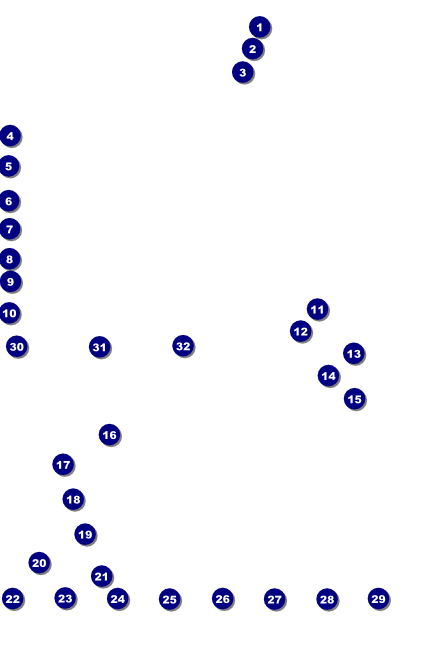 Contemporary Mixed Martial Arts Logo Poster Front Field Markers