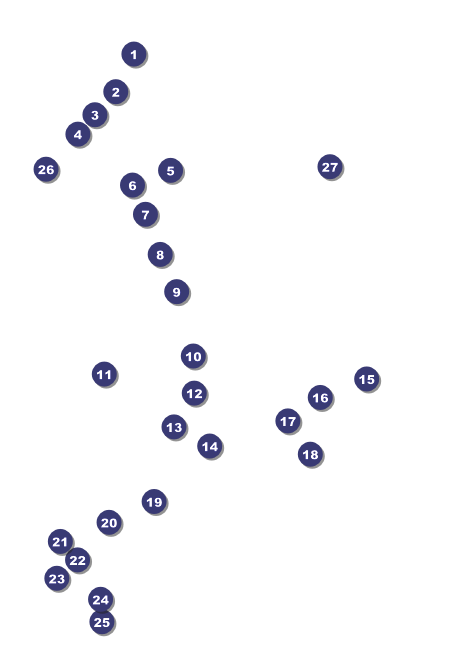 Versus Orange Postcard Front Field Markers