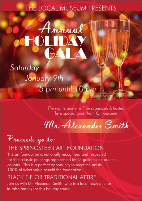 Champagne Lights Postcard Product Front