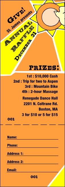 Religious Stained Glass Dove Raffle Product Front