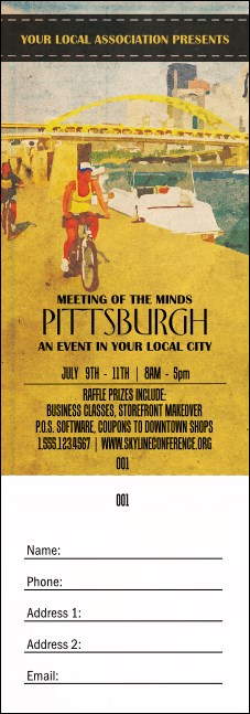 Pittsburgh 2 Raffle Ticket