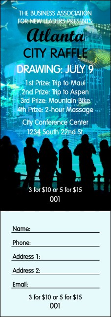 Atlanta Raffle Ticket Product Front