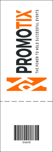 Your Image Raffle Ticket 001 (Orange) Product Back