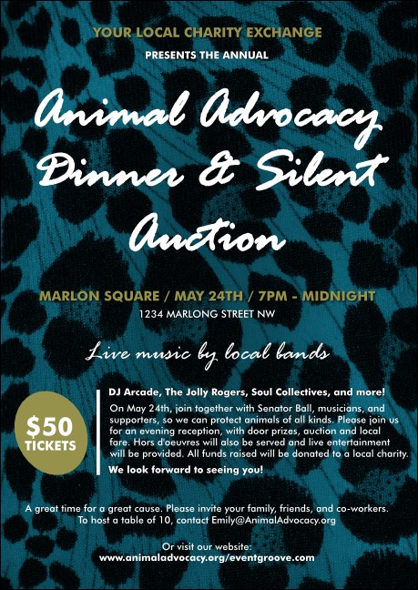 Animal Print Postcard Product Front