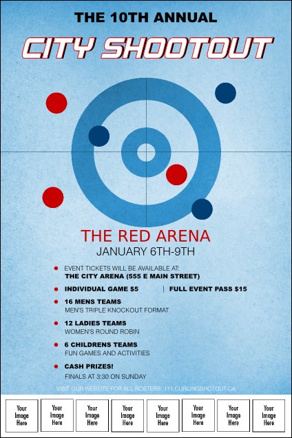 Curling Logo Poster Product Front