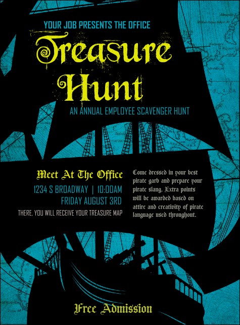 Pirate Ship Flyer Product Front