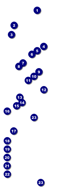 Fall Cut Paper Raffle Ticket Front Field Markers