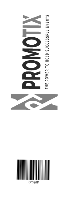 Classical Music Event Ticket Product Back