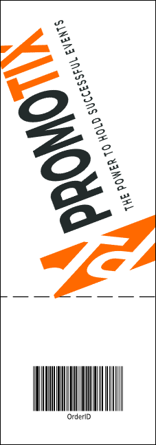 Skateboarding Event Ticket Product Back