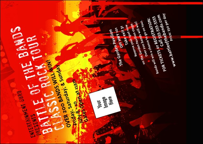 Rock Concert Red Club Flyer