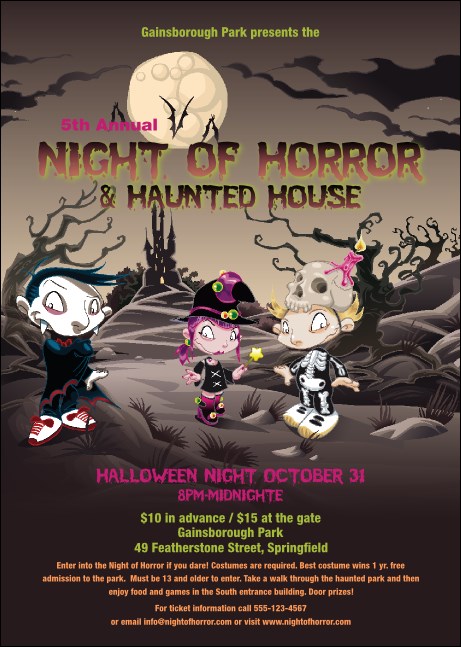 Costume Kids Club Flyer