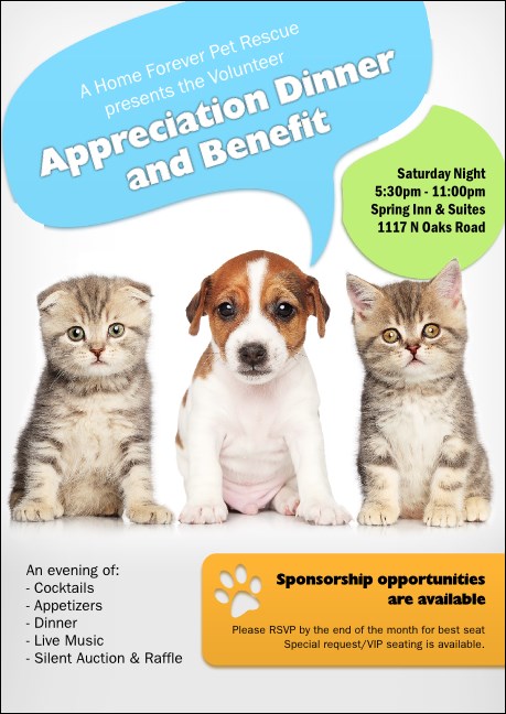 Animal Rescue Club Flyer
