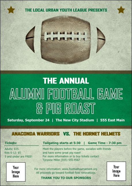 Football Green Club Flyer