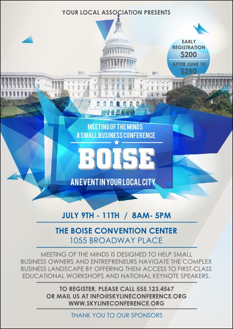 Boise Club Flyer Product Front