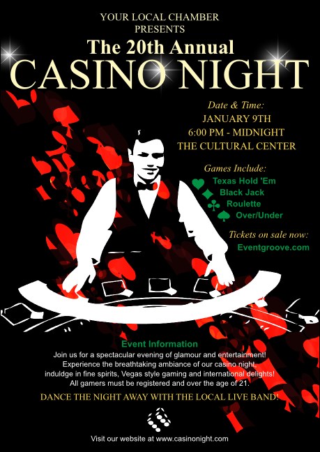 Casino Dealer Club Flyer