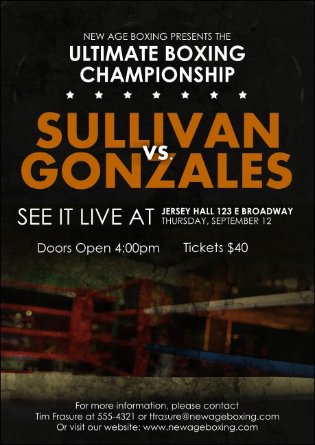 Boxing Club Flyer